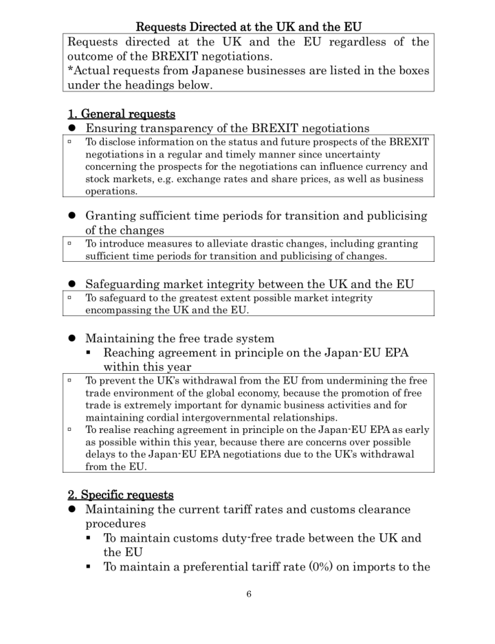Japans Message to the UKandEU
